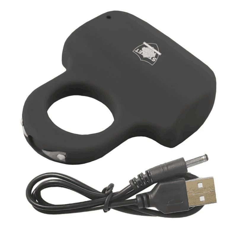 Bague électrique auto-défense "Cheetah Thorn" – 18MV, rechargeable, design créatif